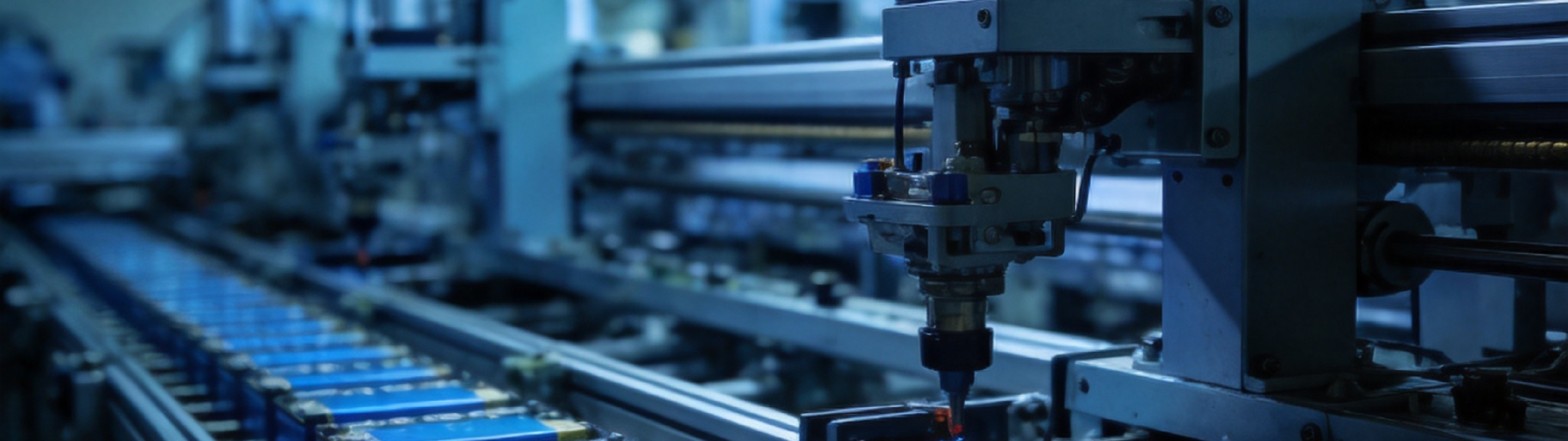 Factory production line background